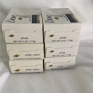 Dove White Beauty Bar Soap Collection Set of 6